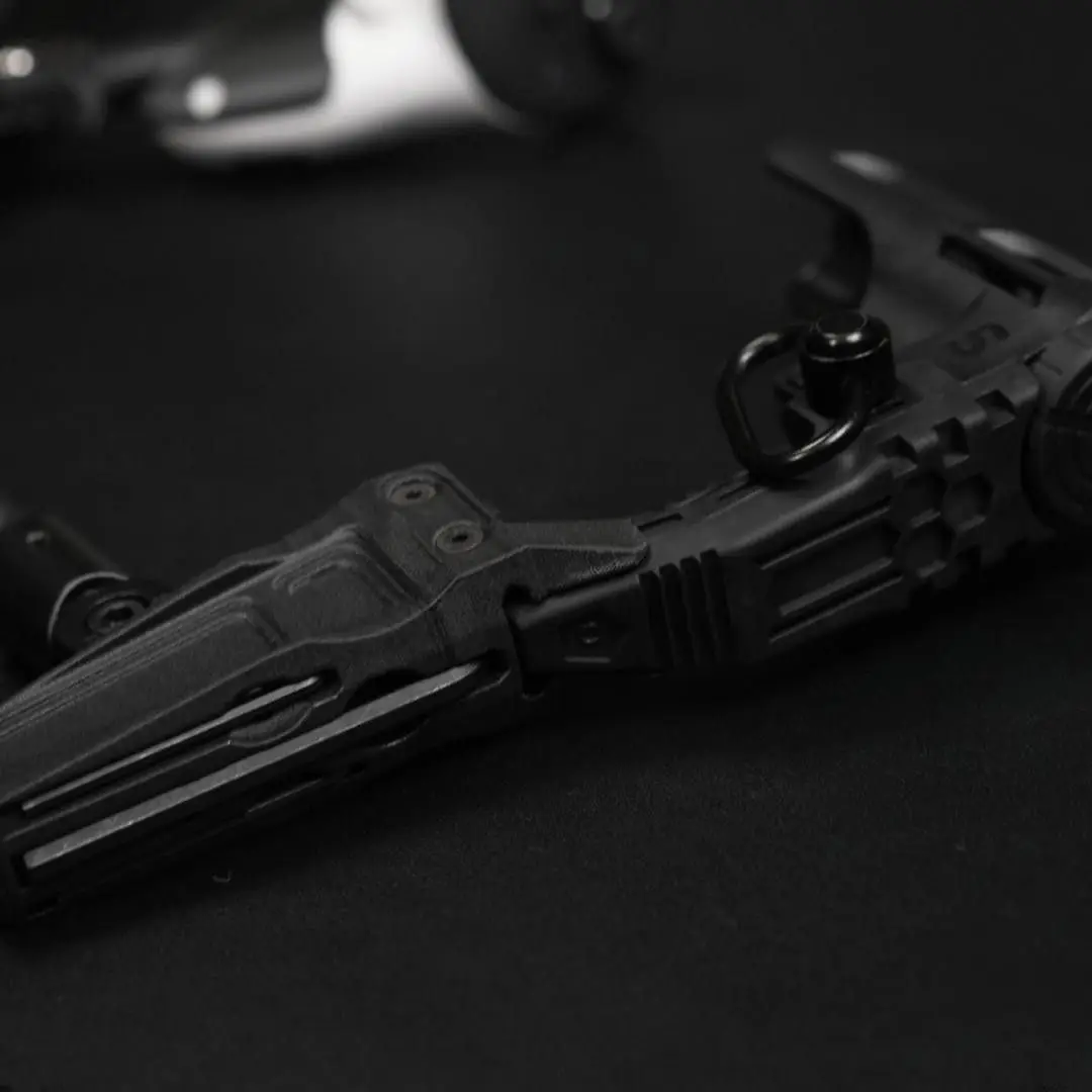 Soporte para pistola VR de doble mango ajustable, fibra de carbono - imagen 4