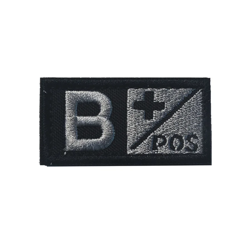 Parche 3D bordado en forma de sangre para exteriores, pegatina de tela táctica A + B + AB + O +, parches de gancho y bucle para mochila, gran oferta - imagen 4