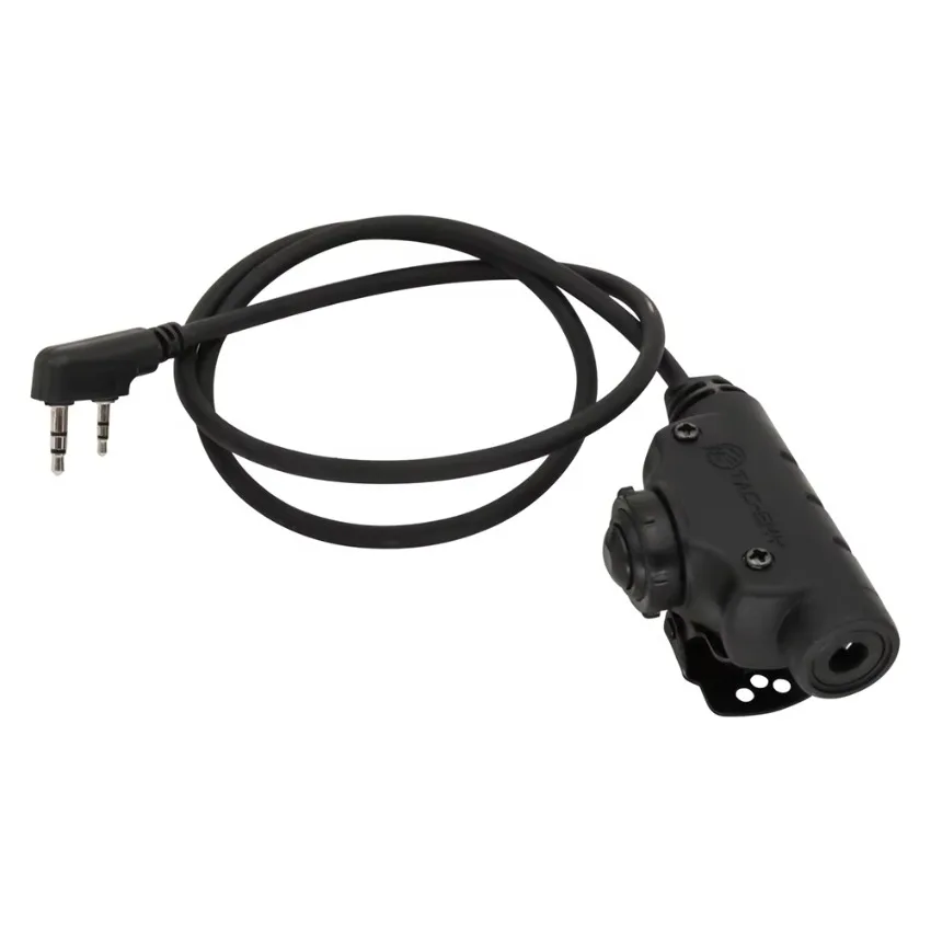 Accesorio de auriculares tácticos U94 V2PTT K Head para Baofeng UV-5R UV-82 Walkie Talkie Compatible con auriculares de disparo Comtac/MSA - imagen 3