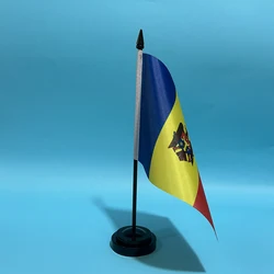 Bandera Sky para escritorio Moldavia poliéster nacional oficina