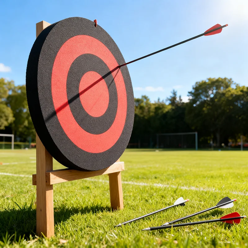Objetivo de tiro con arco extraíble EVA de 25*3 cm: objetivo de práctica portátil para entrenamiento de caza con arco