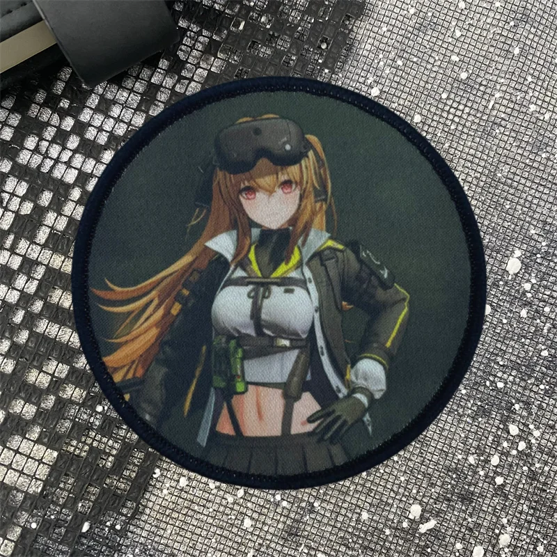 Brazalete de la serie Front Line para niña, brazalete personalizado con gancho y bucle, parche táctico militar, pegatinas para mochila de chica hermosa - imagen 5