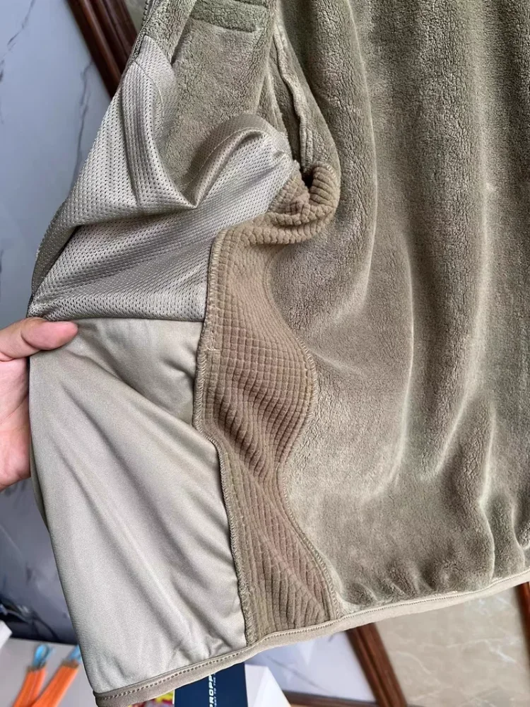 Chaqueta térmica de lana L3 para exteriores, abrigo táctico de piel de mono, Polartec, versión militar, Invierno - imagen 5