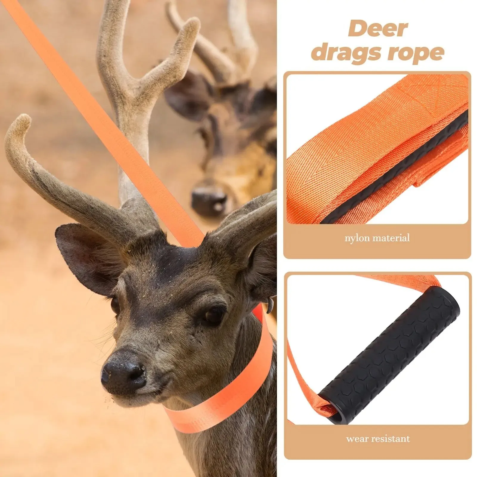 Deer arrastrar la cuerda arrastrar tirar ciervo Correa portador arnés al aire libre competición adulto adiestramiento al aire libre principiante campo deportivo - imagen 2