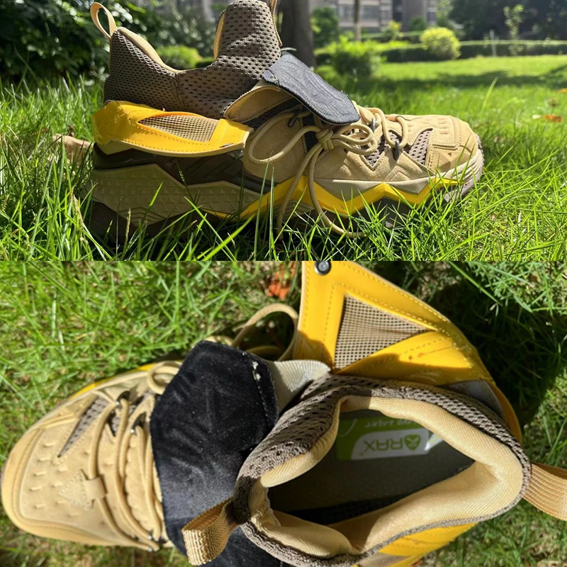 Rax zapatos de senderismo de cuero de vaca para hombre, botas de caza impermeables para exteriores, zapatillas de Trekking, botas tácticas, zapatos deportivos de viaje para Antle - imagen 4