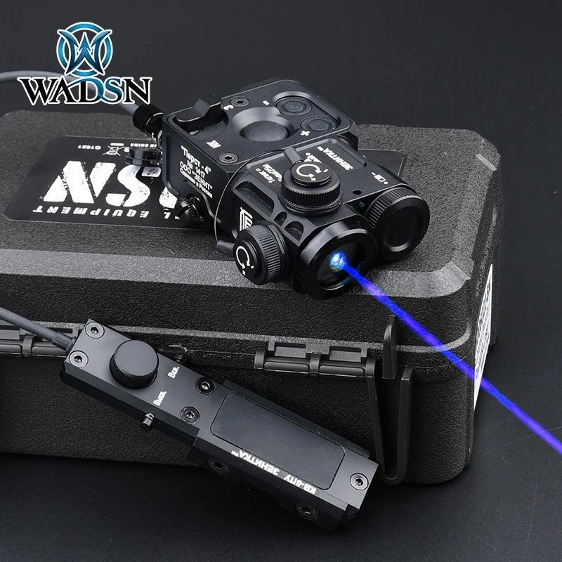 Indicador de puntería láser rojo, verde, azul y IR (rayo infrarrojo) WADSN Tactical de metal Perst 4, linterna estroboscópica para airsoft y caza, compatible con riel de 20 mm - imagen 2