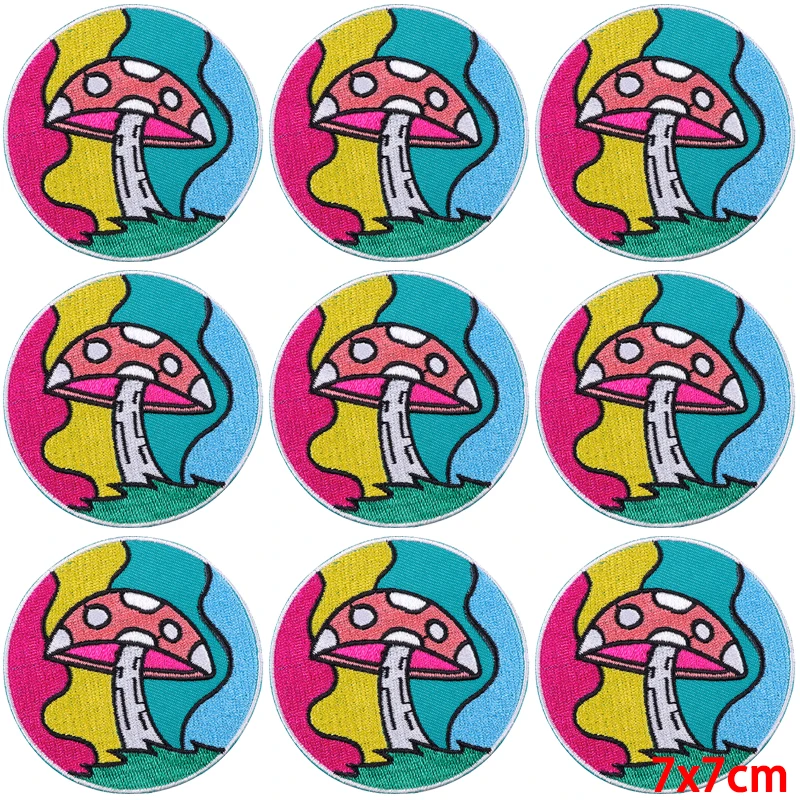 Parches bordados de setas para ropa, Parche de naturaleza, Parche de bola mágica para planchar en la ropa, pegatinas para ropa, 10 unidades por lote - imagen 3