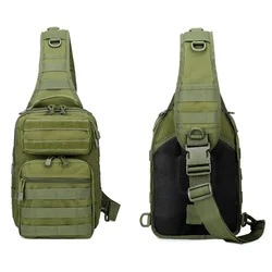 Bolso táctico bandolera militar con MOLLE nylon camuflaje exterior