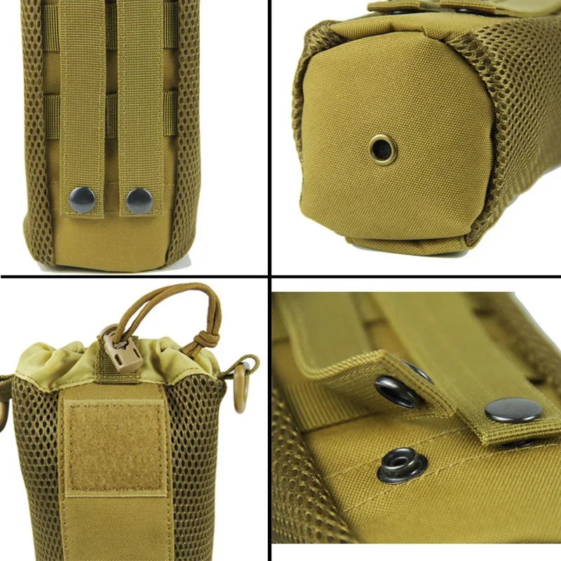 Reise Werkzeug Wasserkocher Set Outdoor Taktische Militärische Molle Wasser Tasche Für Camping Wandern Angeln Schulter Flasche Halter Flasche Beutel - imagen 5
