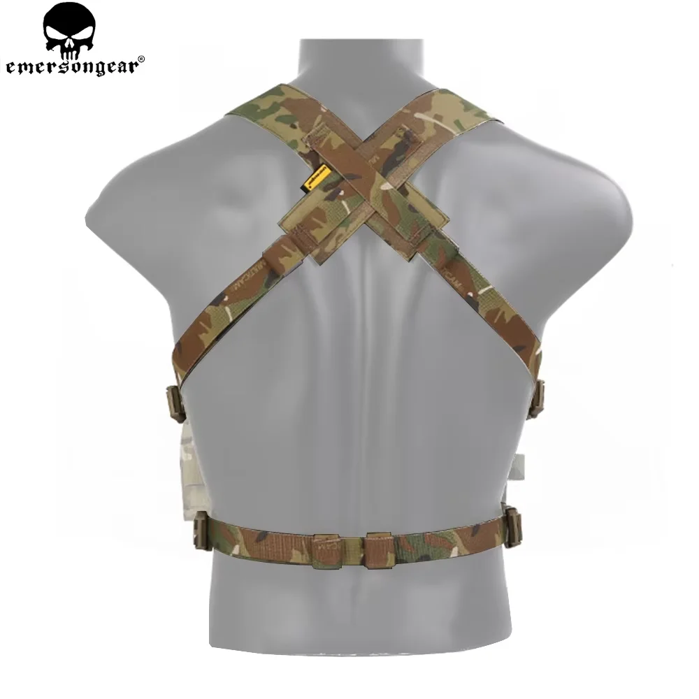 EMERSONGEAR D3CRM aparejo de pecho kit de arnés X chaleco táctico de caza accesorios chaleco Molle para combate Airsoft EM7409 - imagen 3