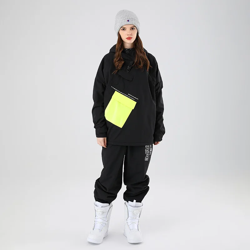 SEARIPE-traje de esquí para mujer, abrigo para exteriores, traje de esquí para hombre, chaqueta de invierno, cortavientos de Snowboard transpirable impermeable para mujer, Unisex - imagen 5