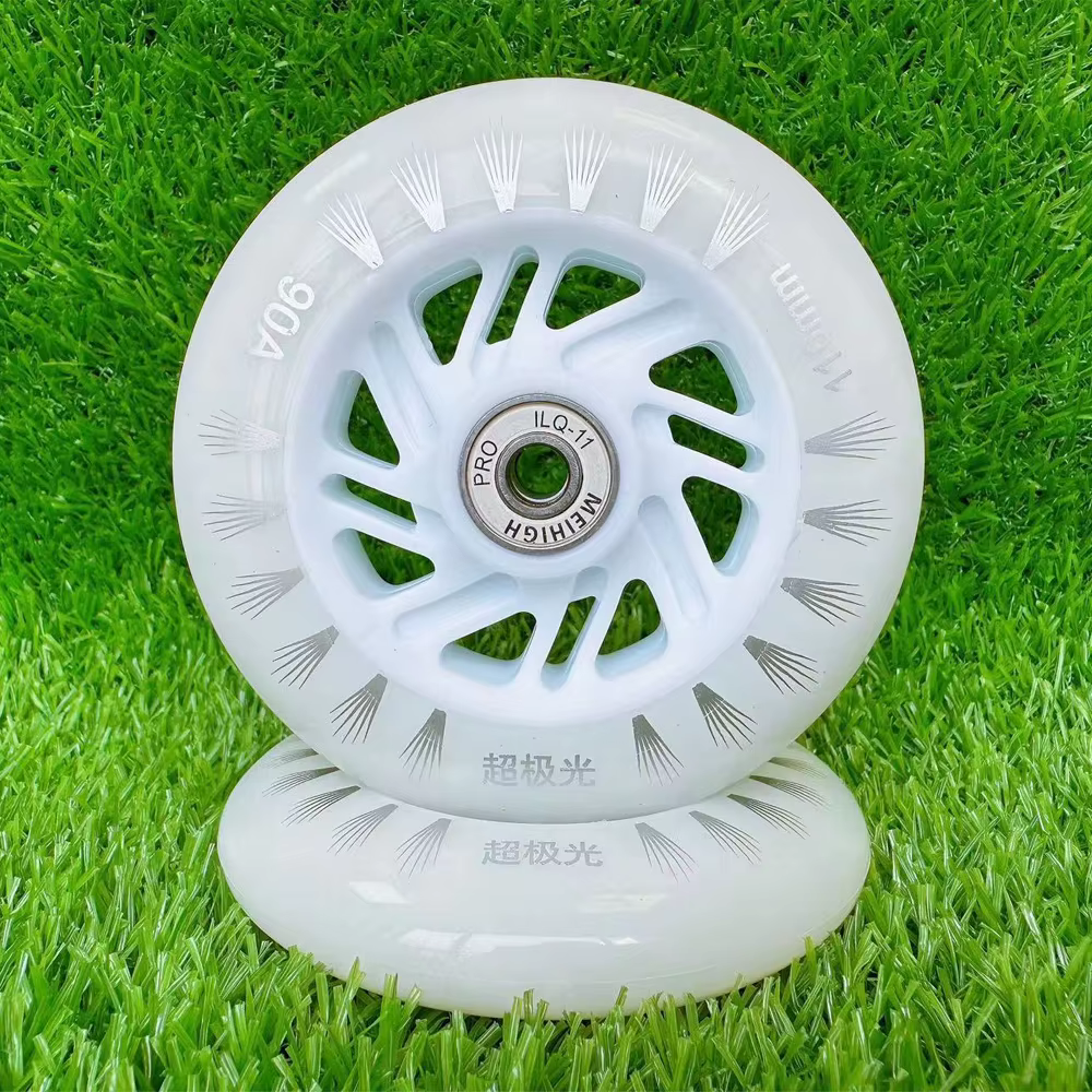 Ruedas de patín en línea LED universales 90A con rodamientos
