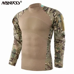 Uniforme táctico camuflaje elástico hombre manga larga entrenamiento