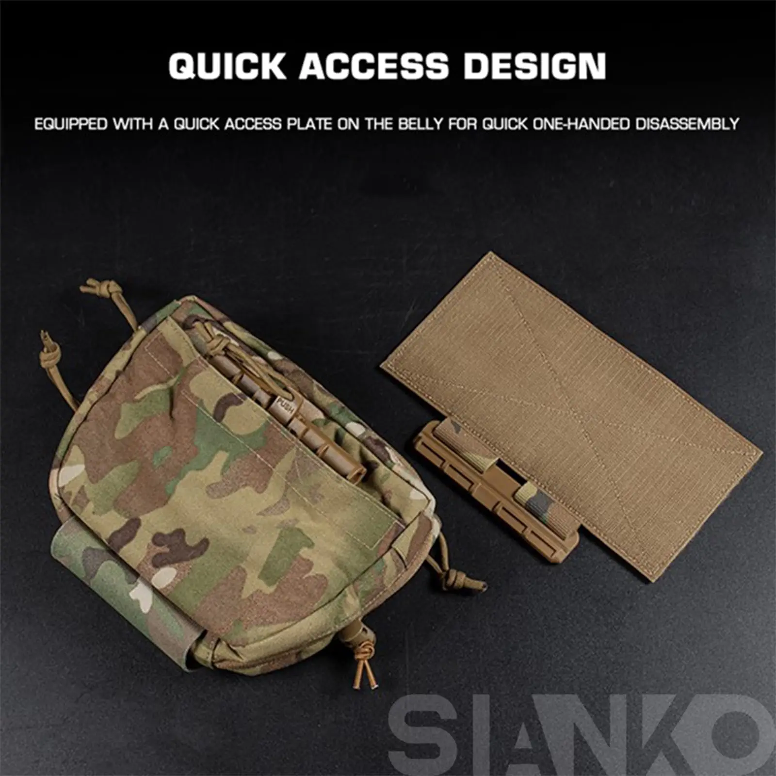 Bolsa de almacenamiento táctica multifuncional, bolsas de fijación de extensión de chaleco, bolsos de hombro, bolsas de administración de herramientas EDC, equipo de caza Airsoft - imagen 5