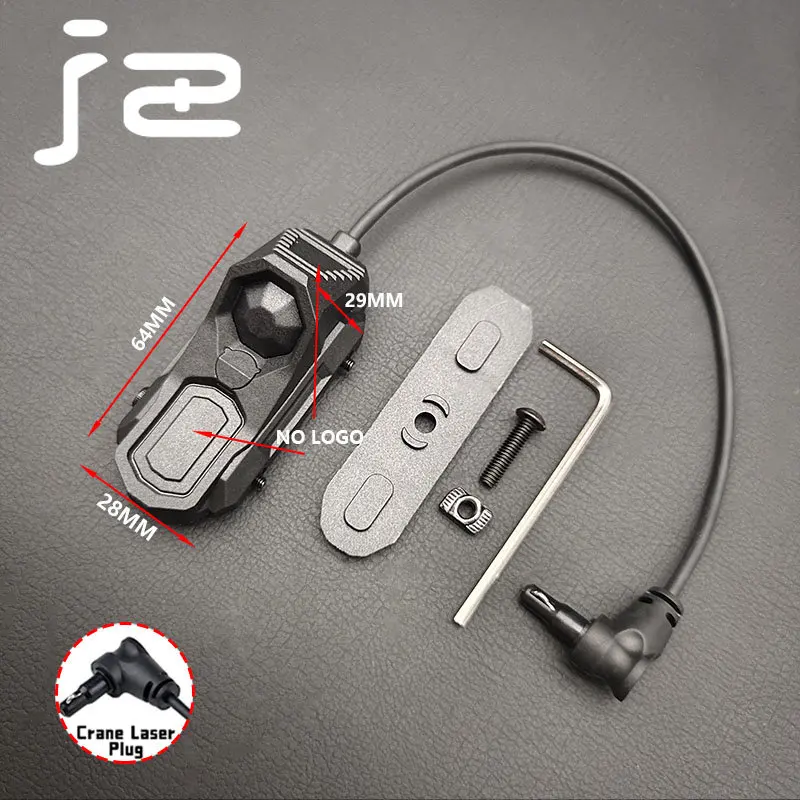 AXON PEQ15 DBAL A2 M300 M600 linterna láser interruptor de presión remota unidad Mod botón grúa/SF/2,5/3,5 enchufe compatible con MLOK KEYMOD - imagen 3