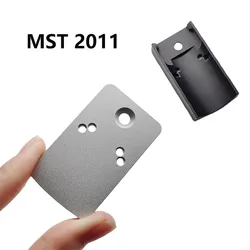 Placa montaje punto rojo táctica mecanizada en CNC de alta precisión