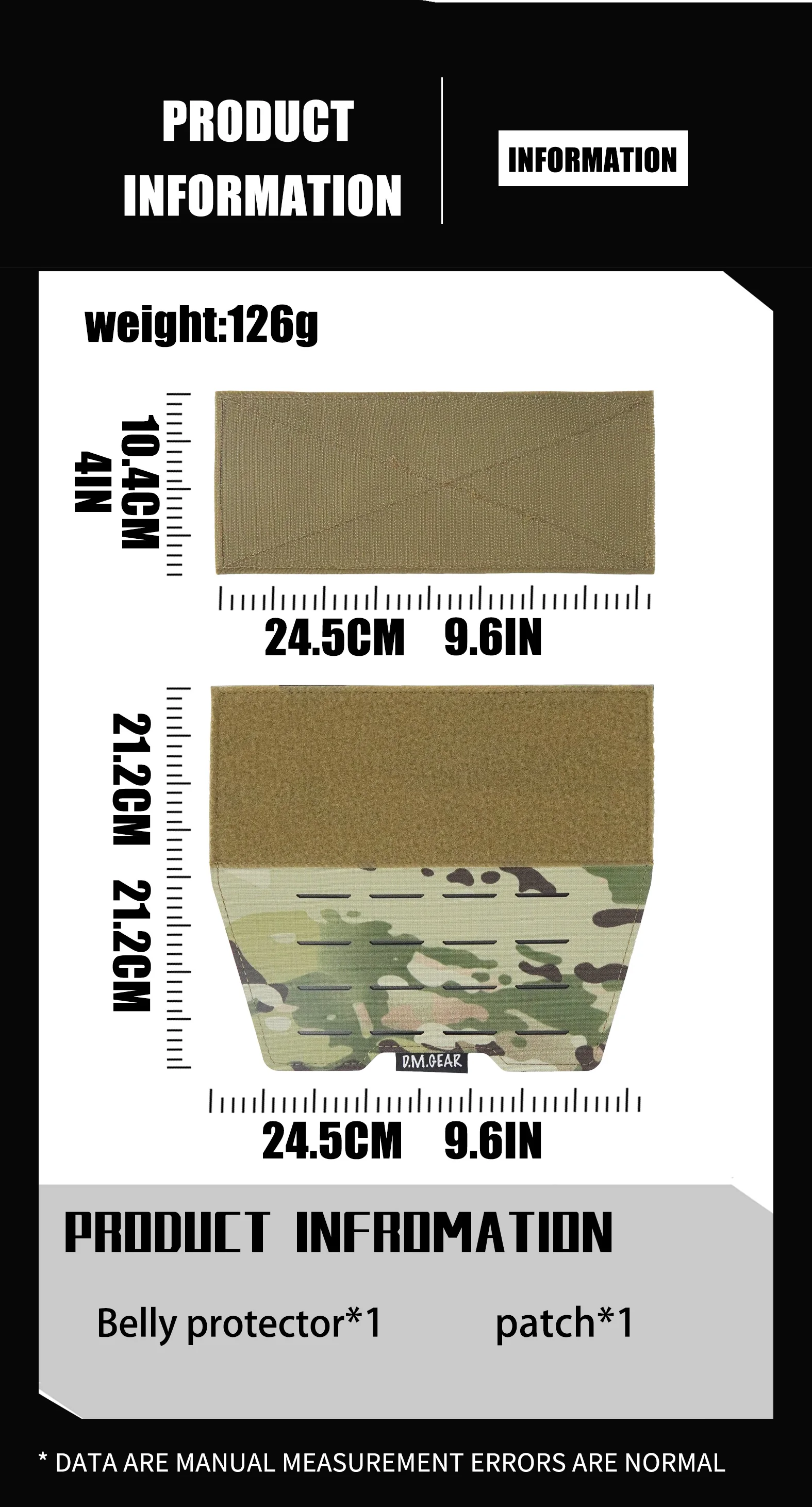 Chaleco Táctico DMGear - Detalle frontal