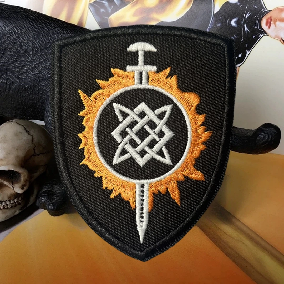 Estrella de Svarog, pulsera eslava, parche táctico moral, pegatinas para mochila militar, parches de gancho y bucle bordados para ropa - imagen 2