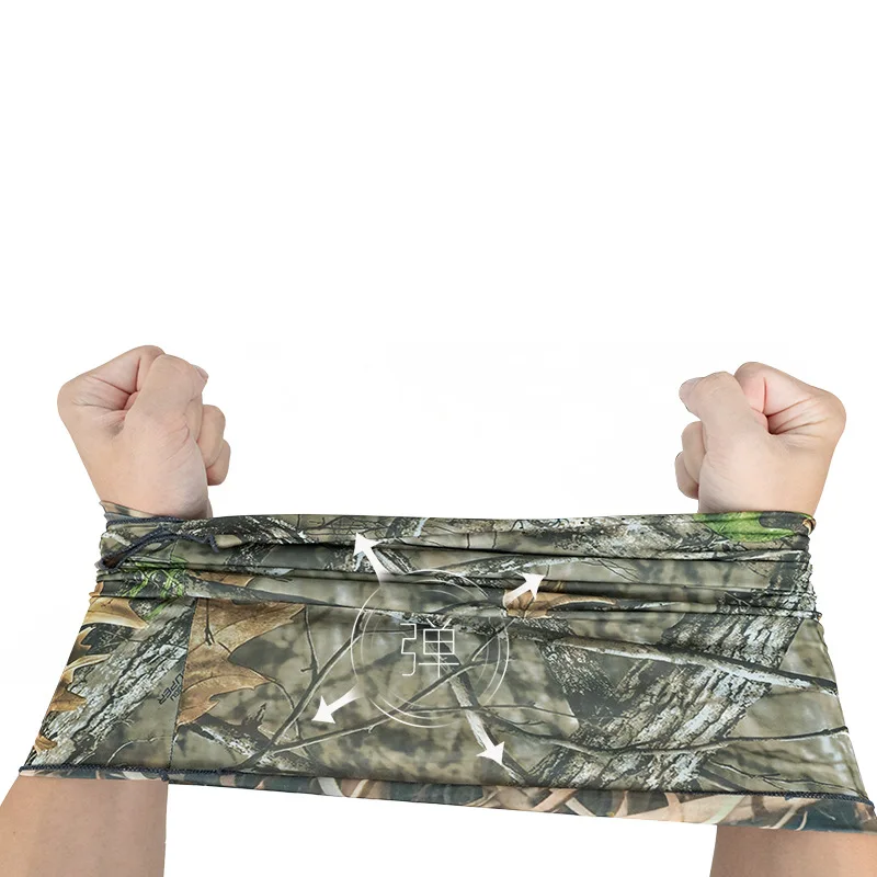 Mascarilla de camuflaje de seda de hielo para hombre y mujer, protector solar para el cuello y la oreja, transpirable, para verano - imagen 5
