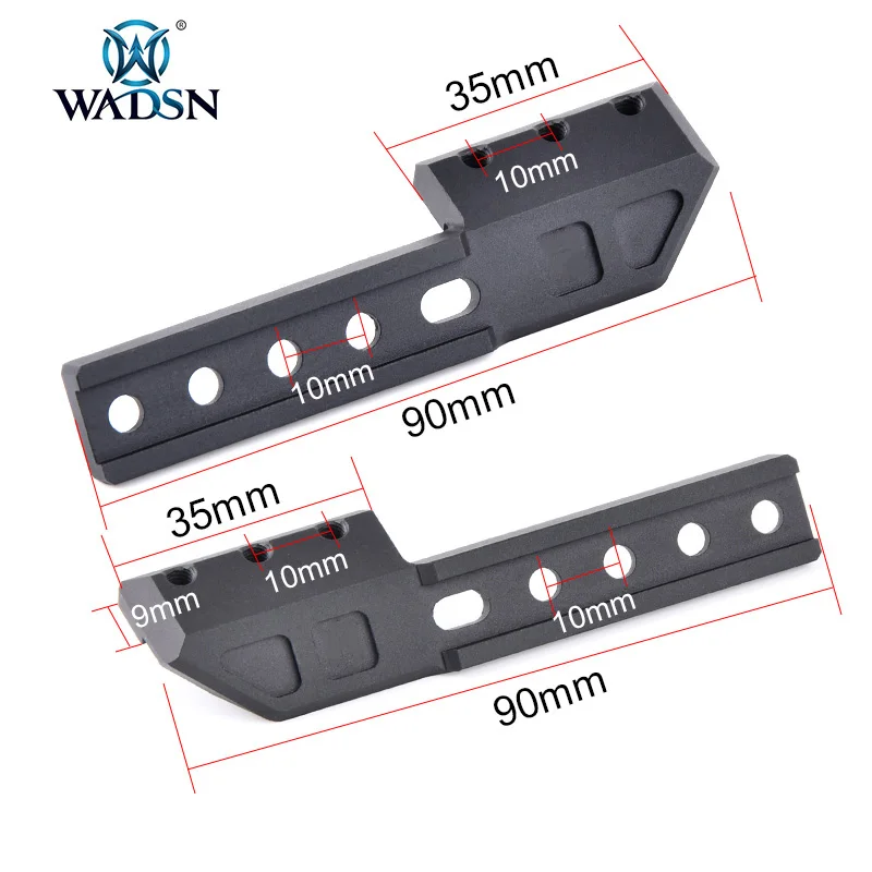 WADSN-Adaptador de luz para linterna, Base izquierda y derecha, montaje de luz Surfire M600 M300, compatible con ModButton Airsoft FUSION - imagen 5