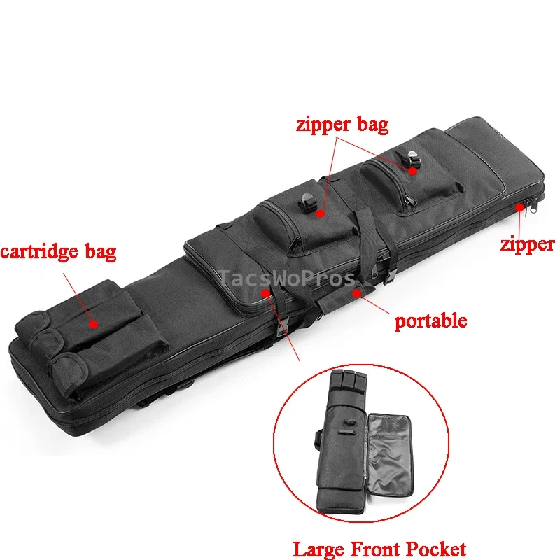 Bolsa táctica para armas, mochila para Rifle, carabina de francotirador, bolsas de hombro para tiro, accesorios para armas de caza, 81, 94, 114cm - imagen 3