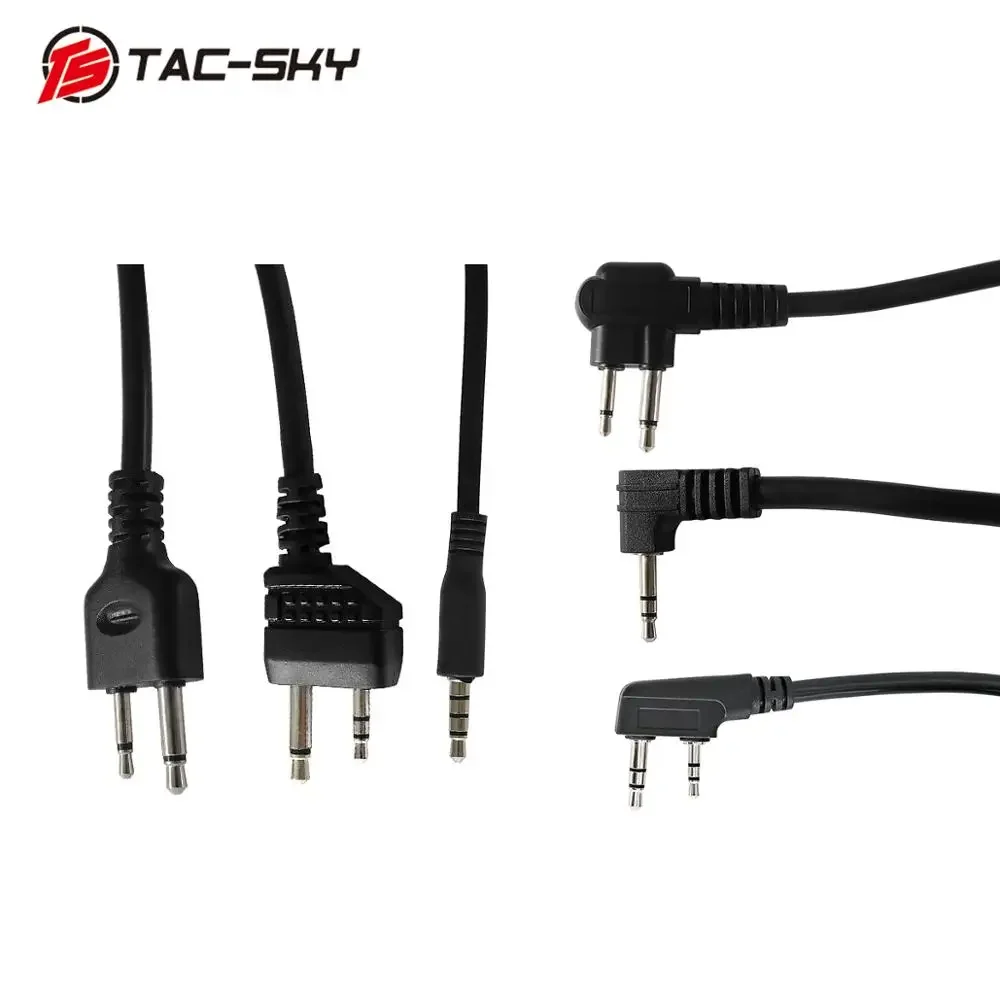 Jacht-auriculares tácticos para exteriores, walkie-talkie, adaptador de Radio militar, TAC-SKY, U94, Ptt - imagen 4