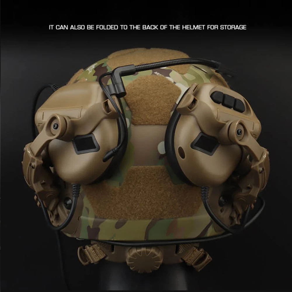 Casco táctico OPS CORE ARC/Wendy M-LOK soporte de auriculares con riel para auriculares con reducción de ruido GEN 5 adaptador de montaje para casco M31/ M32 - imagen 3
