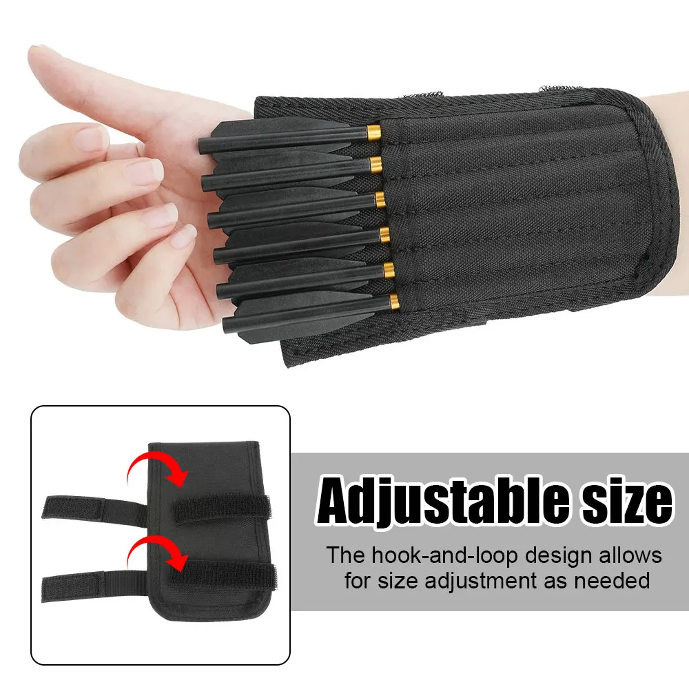 Bolsa de flecha de 6 agujeros para tiro con arco, ballesta, flecha, soporte de bolsillo para muñeca, aljaba de flecha, mano izquierda y derecha para accesorios de caza - imagen 4