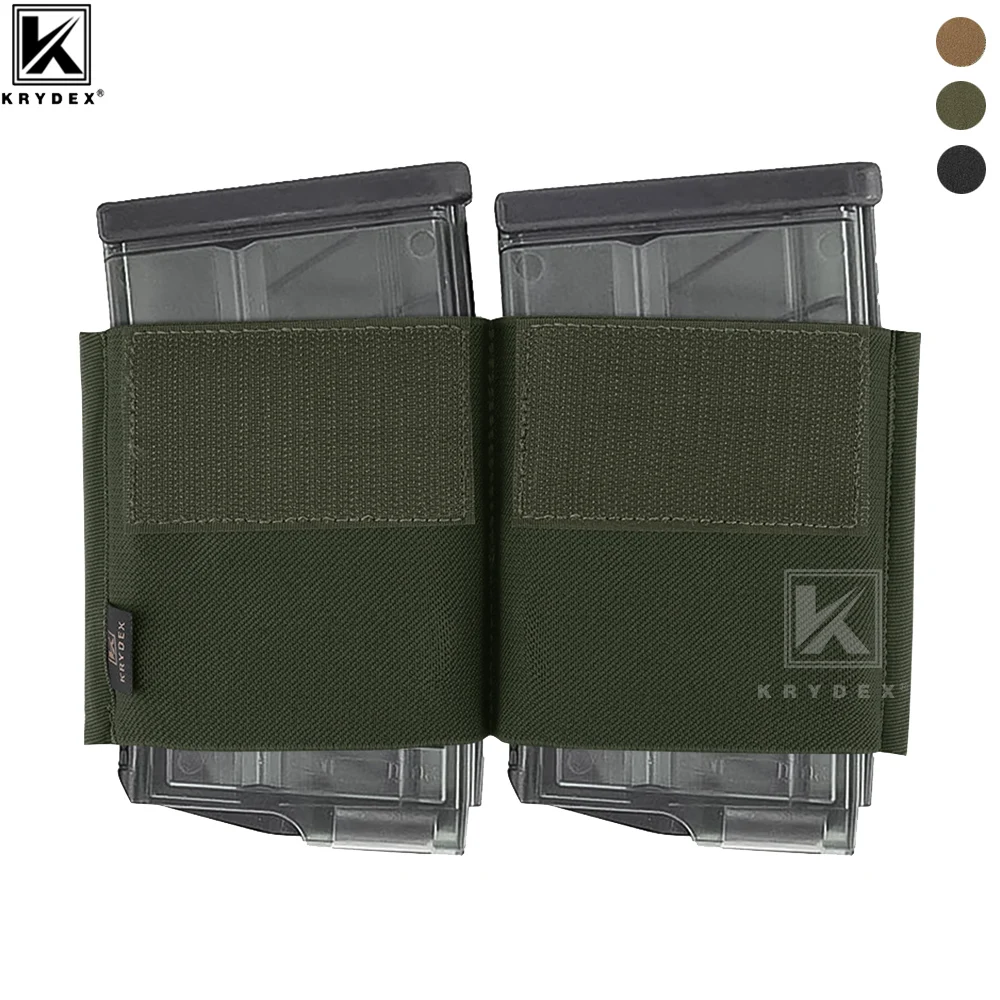 KRYDEX-bolsa táctica para cargador doble, inserto elástico de 7,62mm, soporte HK Mag para MK3 MK4, aparejo de pecho, accesorios de caza