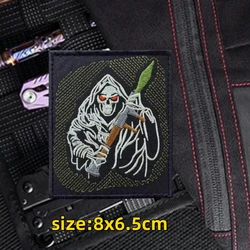 Parche MOLLE calavera bordado - Insignia táctica para equipo