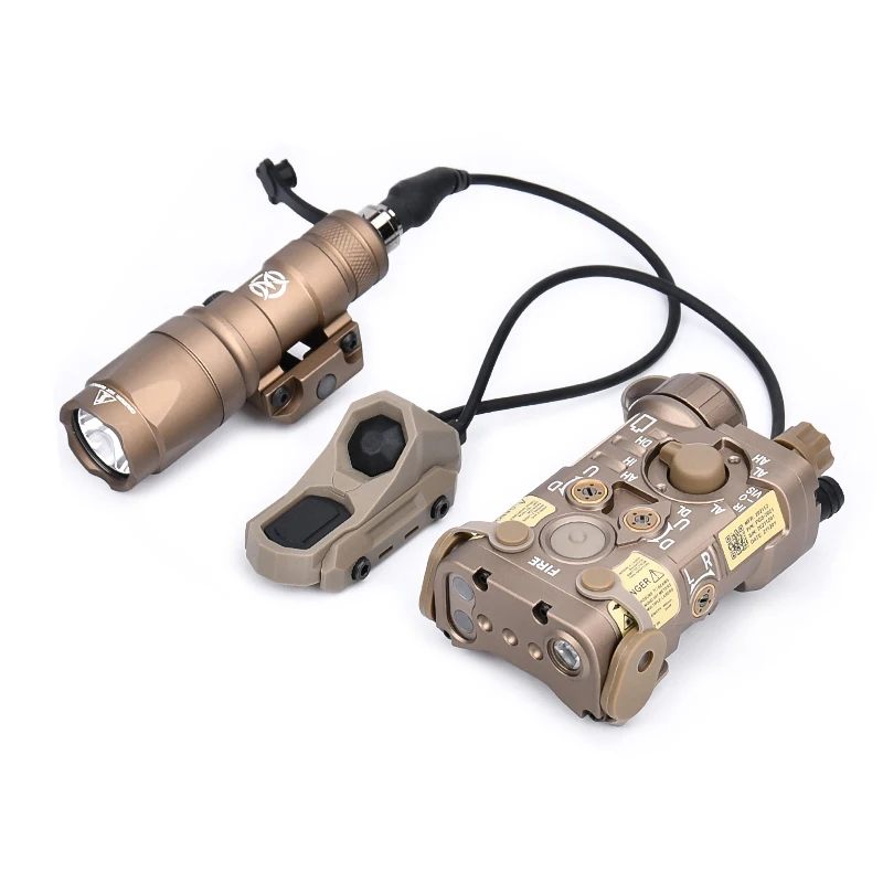 Linterna táctica totalmente de Metal NGAL láser WADSN M600 M300 Surefi AXON interruptor de doble función arma Airsoft luz LED compatible con riel de 20MM - imagen 4