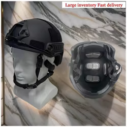 Casco táctico balístico ACH de corte alto Kevla casco balístico de alta calidad NIJ IIIA FAST Wendy's casco balístico con almohadilla de suspensión