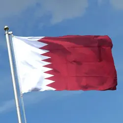 5 unids/lote bandera nacional de Qatar 90x150cm bandera de Qatar bandera nacional del Estado de Qatar al por mayor
