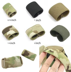 Correas elásticas tácticas de 1 pulgada/1,5 pulgadas/2 pulgadas de ancho, correas de almacenamiento, dispositivos de almacenamiento de encuadernación multifuncionales para exteriores, 5 uds.