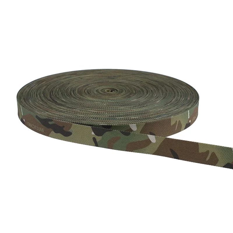 10M Multicam MC Jacquard de doble cara palmeado/cinta impresa Molle cinturón DIY cinturón mochila accesorios de ropa 20/25/38/50mm de ancho - imagen 3