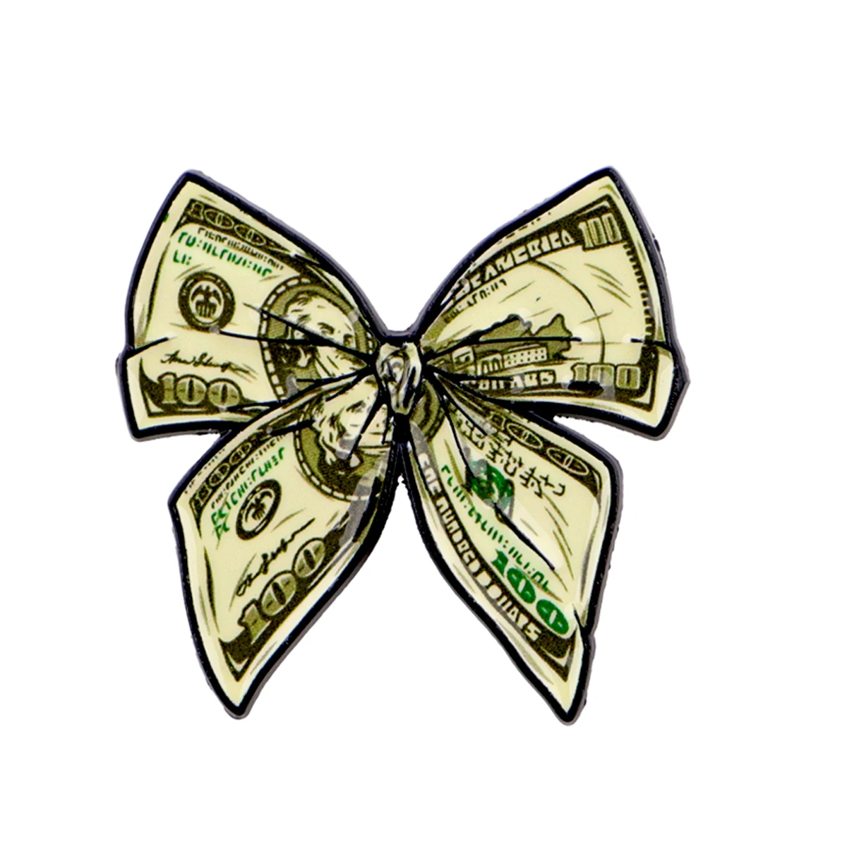 Pin esmaltado billete dólar – Broche para mochila o chaqueta - imagen 2