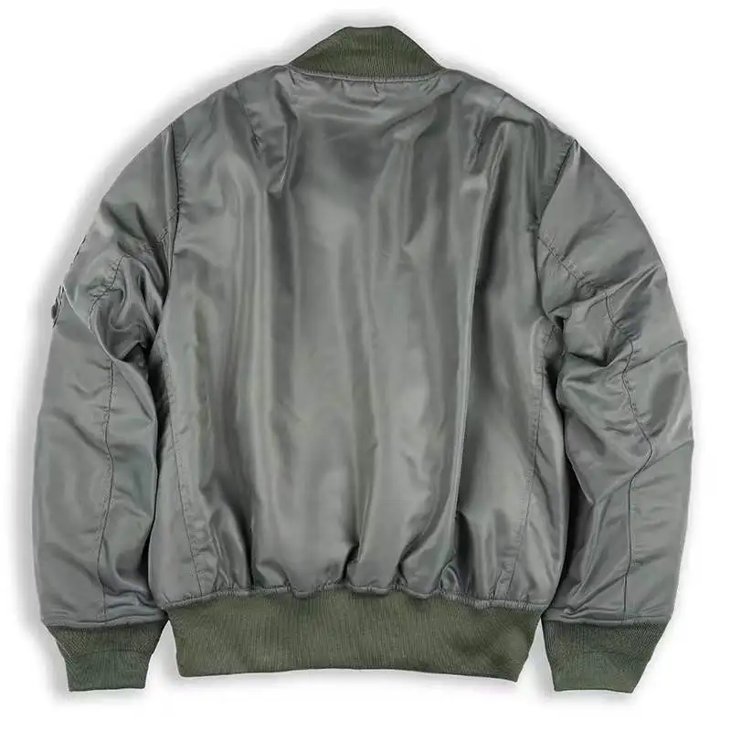 Chaqueta de invierno para hombre, chaqueta de vuelo para exteriores, chaqueta de Color sólido, chaqueta de talla grande, chaqueta deportiva informal, chaquetas de nuevo diseño 2024 - imagen 2