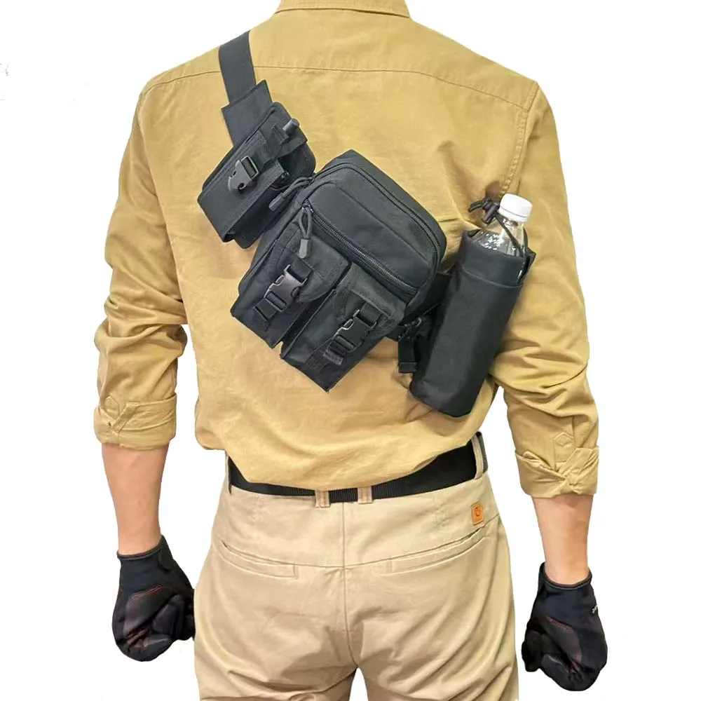 Riñonera deportiva, riñonera impermeable para botella de agua al aire libre, riñonera para exteriores - imagen 5