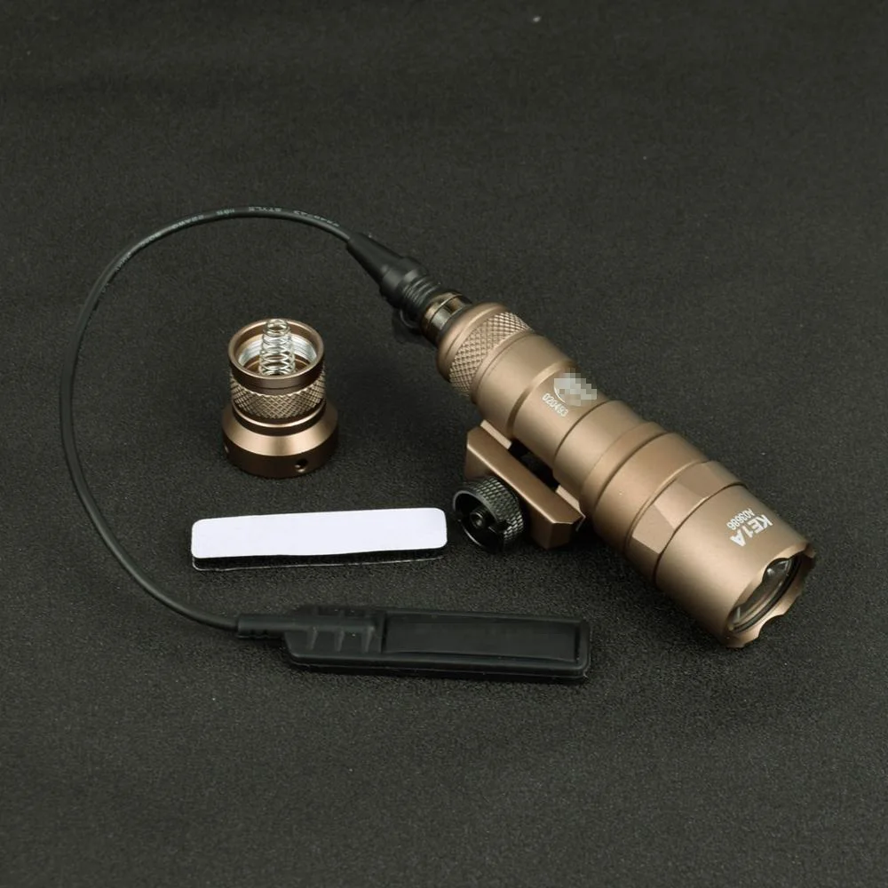 Surefir-minilinterna táctica de Metal para Rifle de caza, luz de explorador con interruptor, M300, M300B, M300A - imagen 2