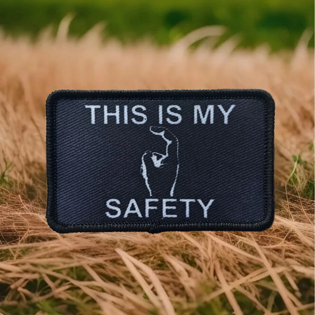 Parche táctico This Is My Safet Morale, brazalete del ejército militar, parches de gancho y bucle impresos para ropa, pegatina para mochila - imagen 2