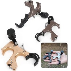 Liberación de arco de 3/4 dedos, mano izquierda/derecha, liberación de arco compuesto ajustable, mandíbula Manual, tiro con arco, accesorio de caza al aire libre