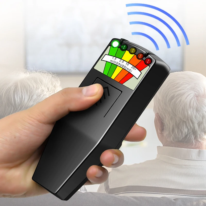 Detector de dosímetro de radiación de campo electromagnético EMF LCD profesional K2 para caza de fantasmas