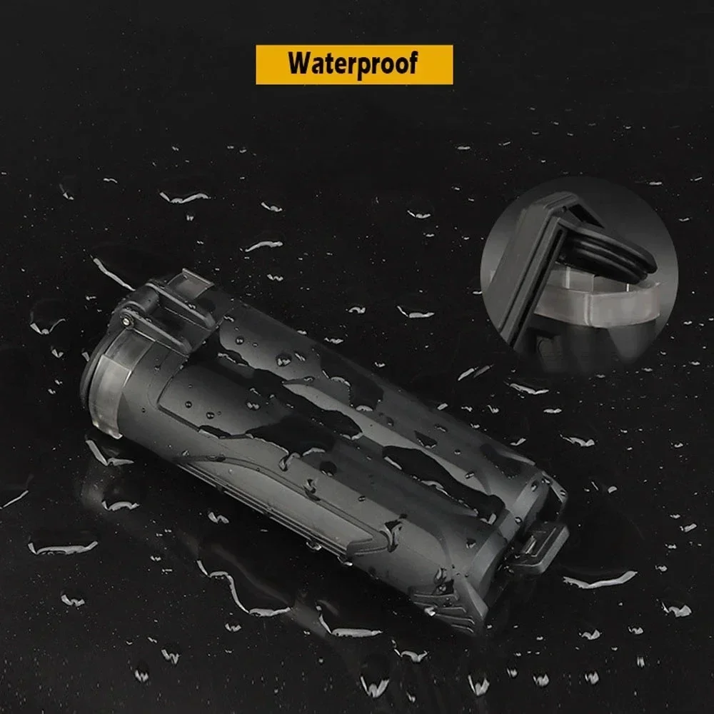 Caja de almacenamiento de batería táctica, resistente al agua, 18650/AA/AAA/CR123, caja de herramientas para caza y Camping, chaleco MOLLE, equipo portátil - imagen 4