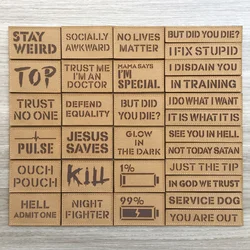 Parches tácticos de texto, reflectantes, infrarrojos, IR, mantener la moral extraña, mochila, chaleco, ropa, insignias para exteriores, gancho y bucle