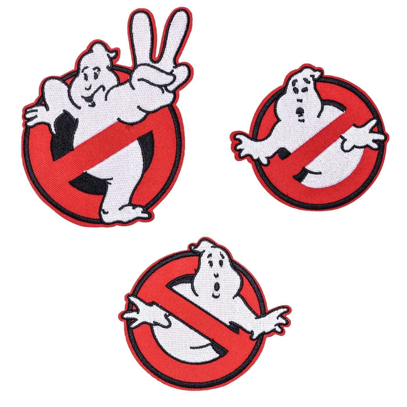Parche bordado de película de terror Ghostbuster, parche de hierro Punk, pegatinas tácticas, insignia de moral para mochila, apliques de ropa - imagen 2