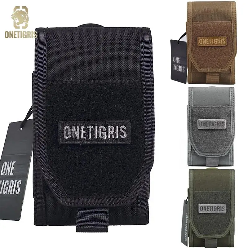 OneTigris MOLLE-riñonera EDC para caza táctica, bolsa de soporte para teléfono inteligente para iPhone 14, 13, 12, 11, 8, 7, 6 Pro Max, XR - imagen 3