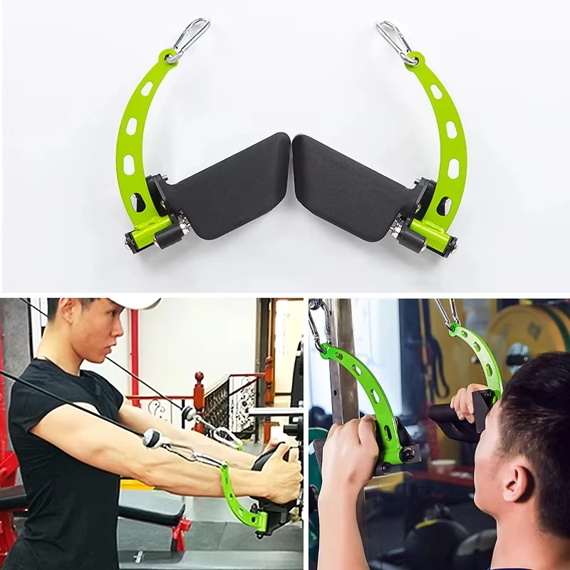 Accesorios para máquinas de cables de fitness: mango de remo, barra extraíble Lat, cuerda para tríceps, chorro de bíceps para sistema de polea de gimnasio - imagen 5