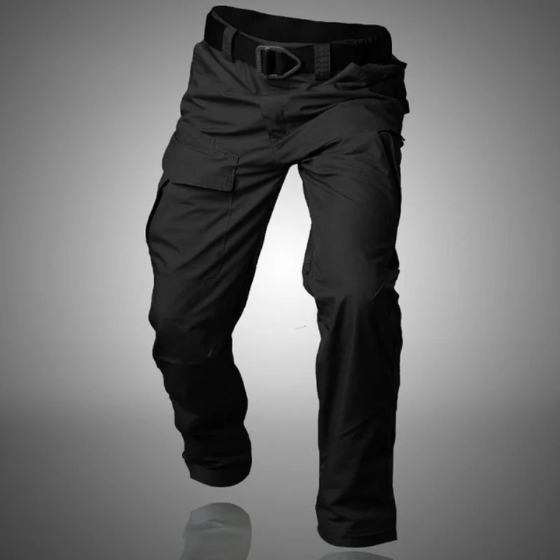 Pantalones de combate tácticos para hombre, ropa de combate, SWAT, militar, informal, impermeable, cuatro pantalones Ripstop, con múltiples bolsillos - imagen 2