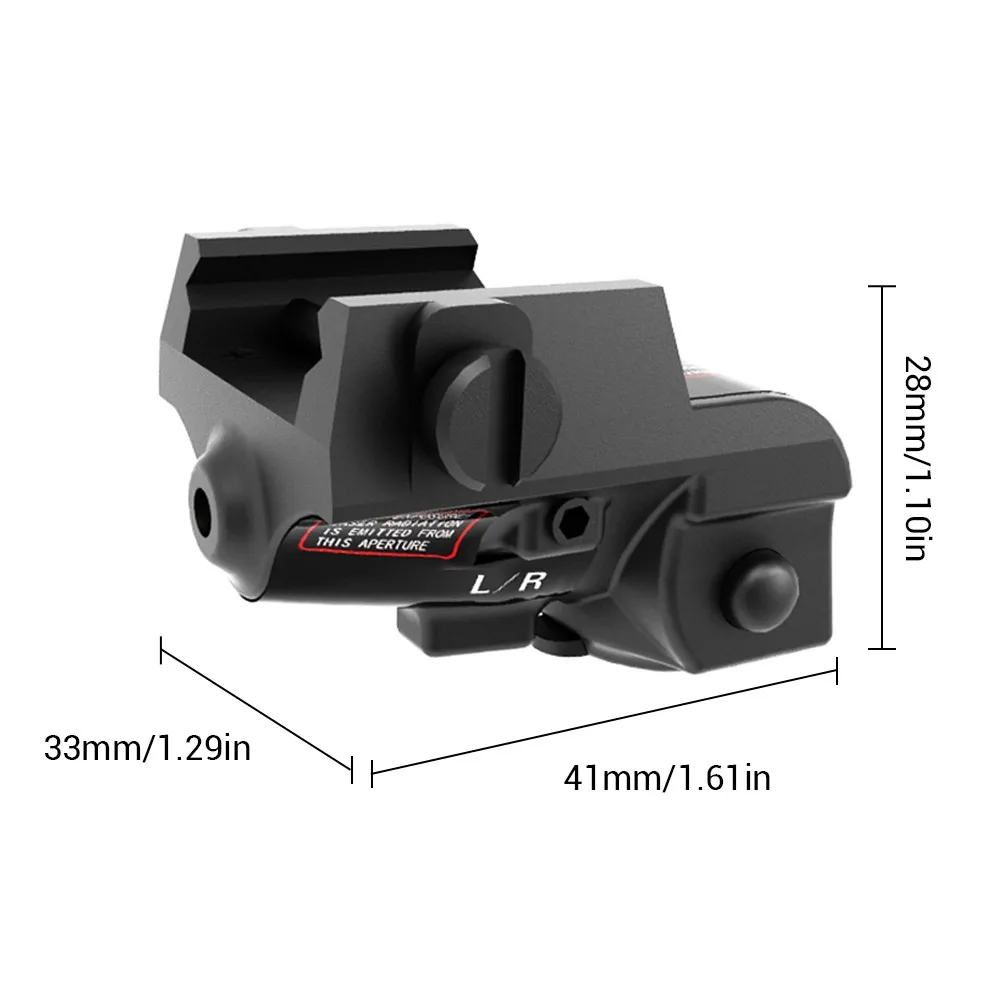 Mira láser de pistola compacta, puntero láser verde recargable por USB, colimador láser de caza y tiro para mira de pistola de riel de 20mm - imagen 5