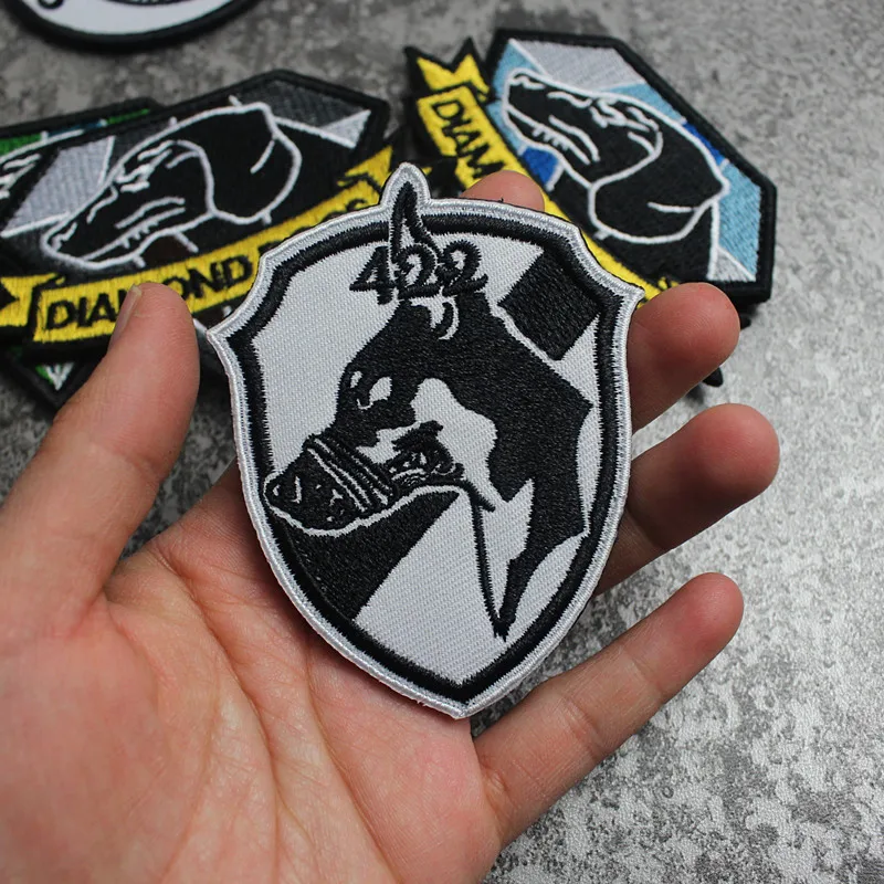 Metal Gear sin bordes ejército bordado ejército fan moral brazalete campo de batalla Valkyrie insignia DIY chaqueta chaleco mochila gancho parche - imagen 5